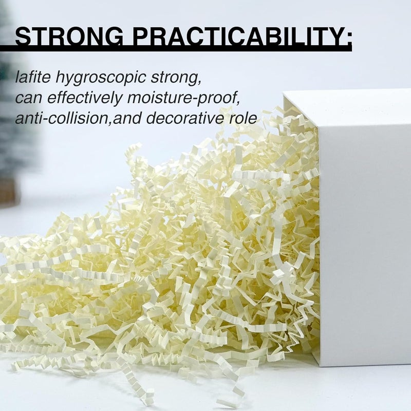 Corlcol 2LB Crinkle Paper Shred Filler for Gift Box Bag and Basket On Holidays(Beige) - Image 4